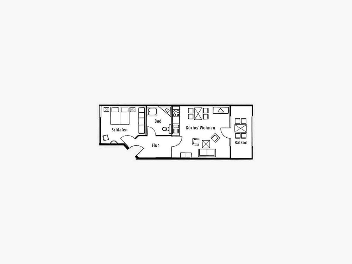 Duenenpark Binz - Komfortplus Ferienwohnung Mit 1 Schlafzimmer Und Balkon Im Dachgeschoss 136 Екстериор снимка